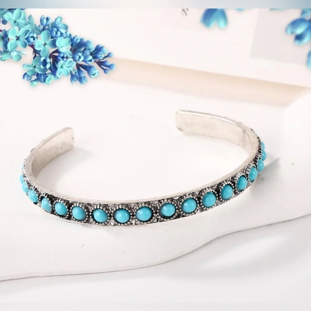 Silver and Turquoise Women's Bracelet NWT